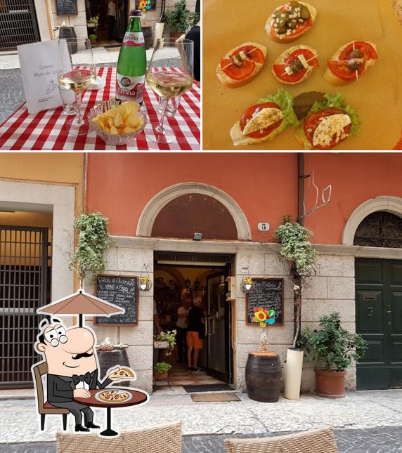 Посмотрите на эту фотографию, где видны внешнее оформление и бургеры в Osteria Buso del Goto Verona