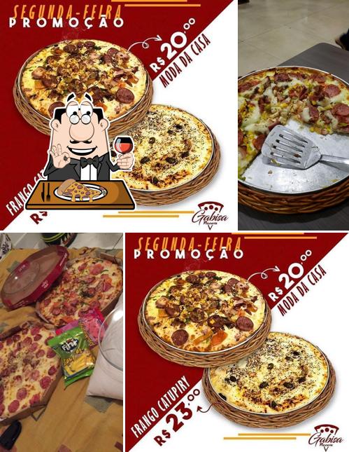 Experimente pizza no Gabisa Pizzaria