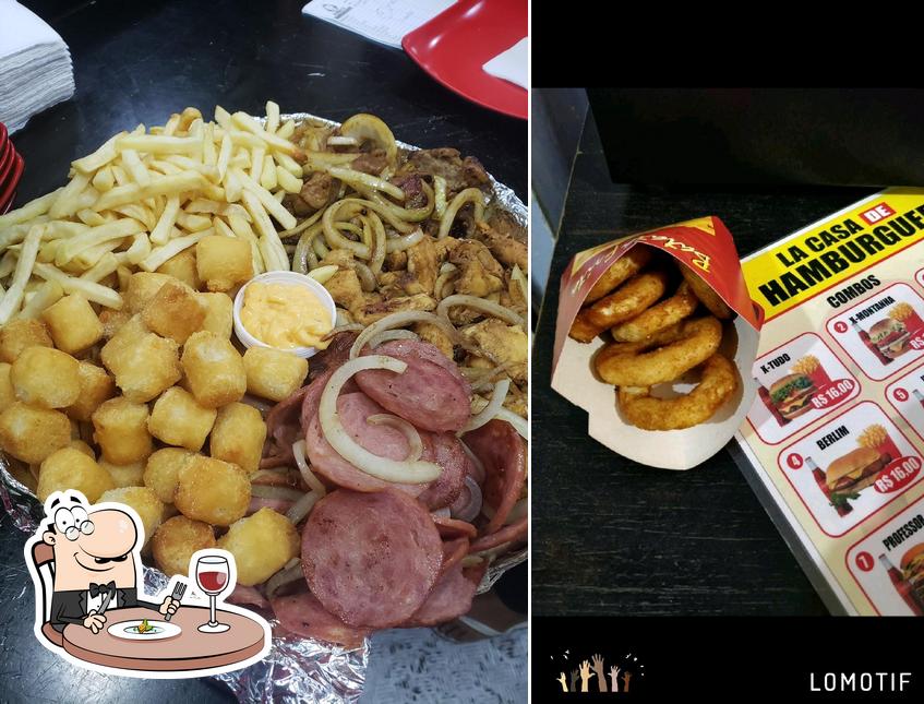 Platos en La Casa de Hamburguer - Belford Roxo - São Vicente