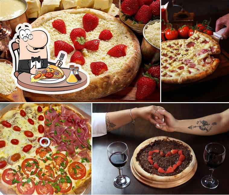 Peça diferentes estilos de pizza