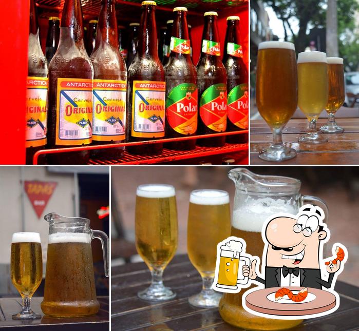 Você pode tomar uma tulipa de cerveja leve ou escura