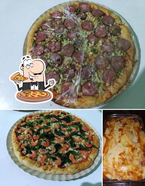 Experimente pizza no Dora Lanches