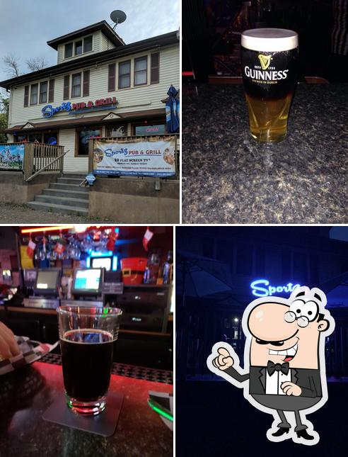 Among various things one can find exterior and drink at Sportz Pub and Grill