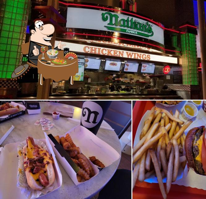 Meals at Nathan's Famous – Luxor Food Court