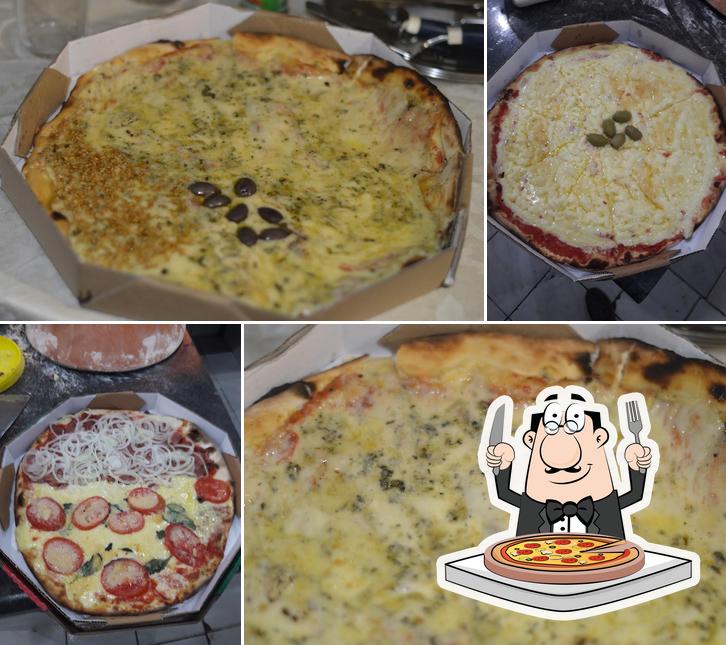 Escolha pizza no Pizzaria Napolitana