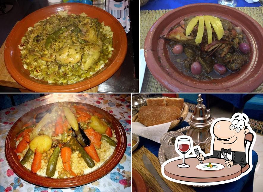 Plats à Restaurant Marocain Dar Safran