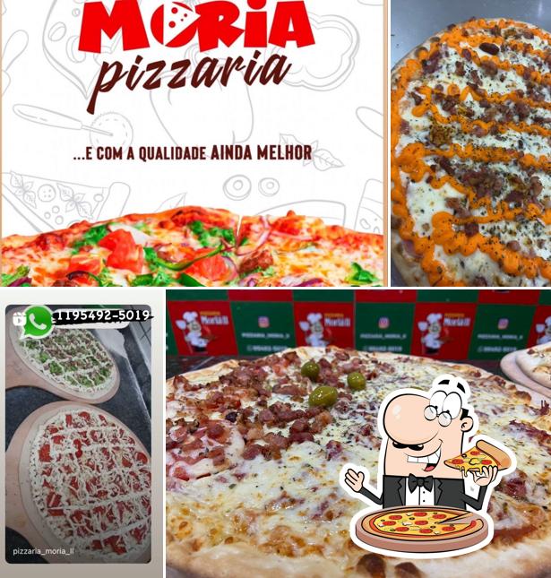 Consiga diversos tipos de pizza