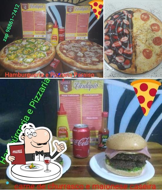 Comida em Hambúrgueria e Pizzaria Paraíso