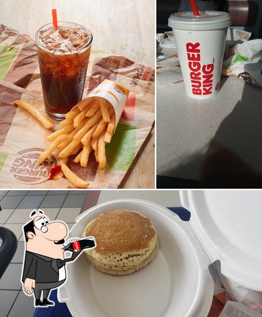 The image of Burger King’s drink and food