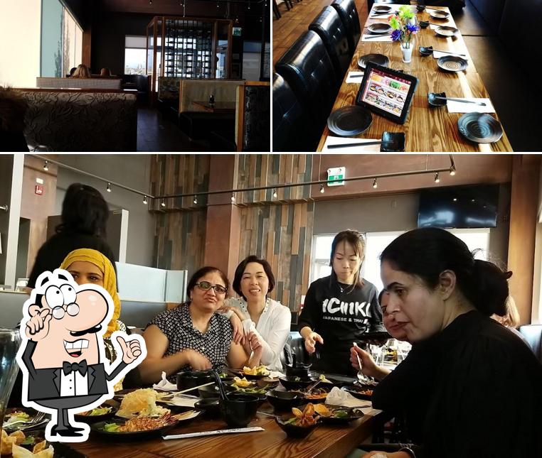 Посмотрите на внутренний интерьер "Ichiki Japanese & Thai Restaurant"