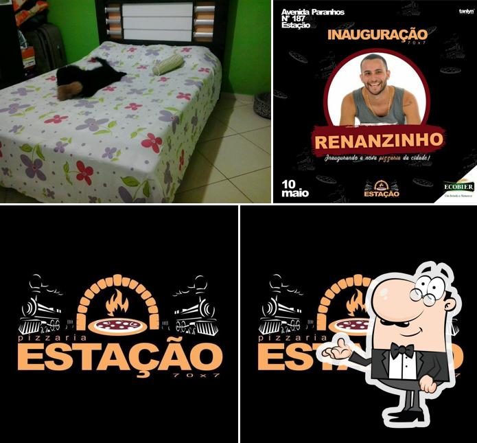 O interior do Pizzaria Luan