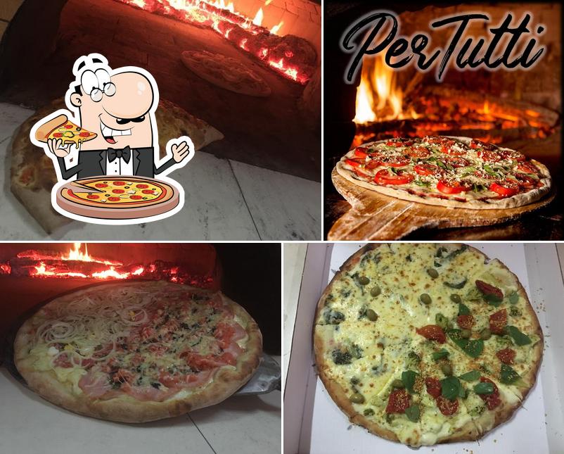 Consiga pizza no Pizzaria Pertutti