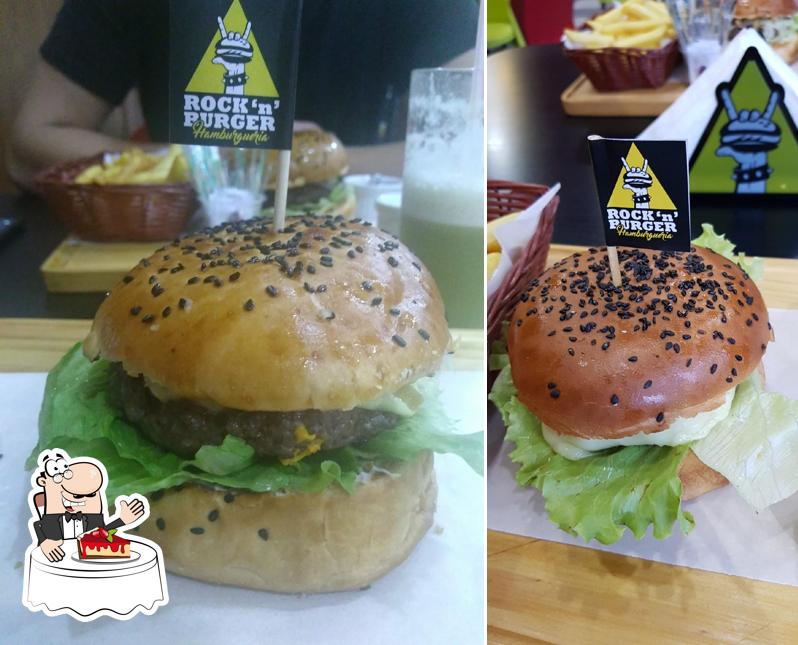 Rock 'n' Burger - Hamburgueria serve uma escolha de sobremesas