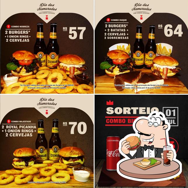 Os hambúrgueres do Royal Steak Burger irão satisfazer uma variedade de gostos