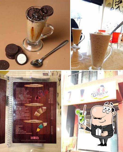 Enjoy a drink at Cafe Choco Craze