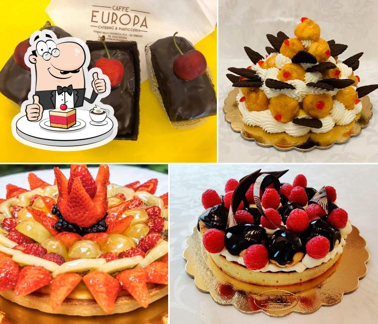 Caffè Europa offre une sélection de desserts