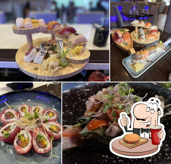 Попробуйте гамбургеры в "Arashi Yama sushi & hibachi lounge"