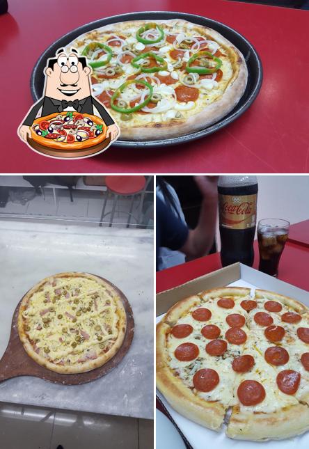 Escolha pizza no Selecione Pizza