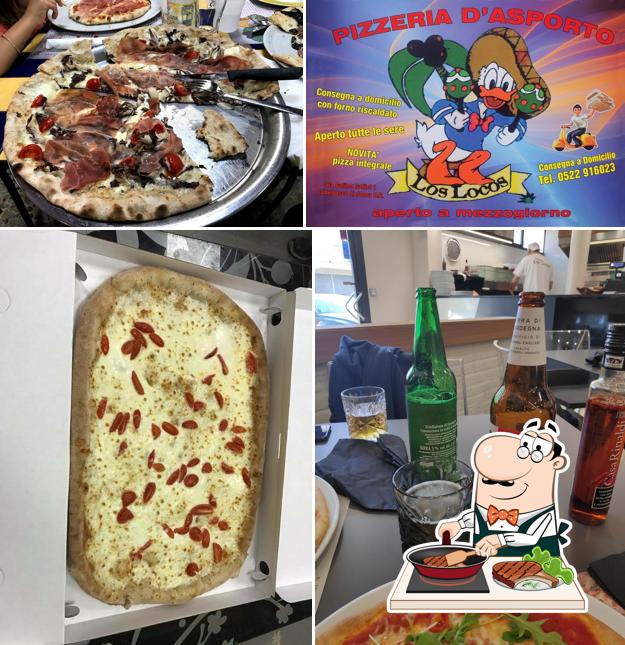 Try out meat meals at Pizzeria los locos