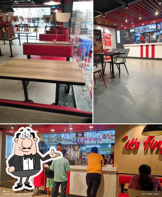 The interior of KFC