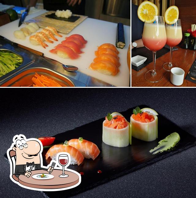 Посмотрите на это фото, где видны еда и напитки в New Kansai Sushi Bar