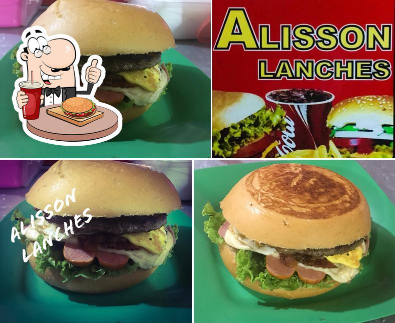 Os hambúrgueres do Alisson Lanches irão satisfazer uma variedade de gostos