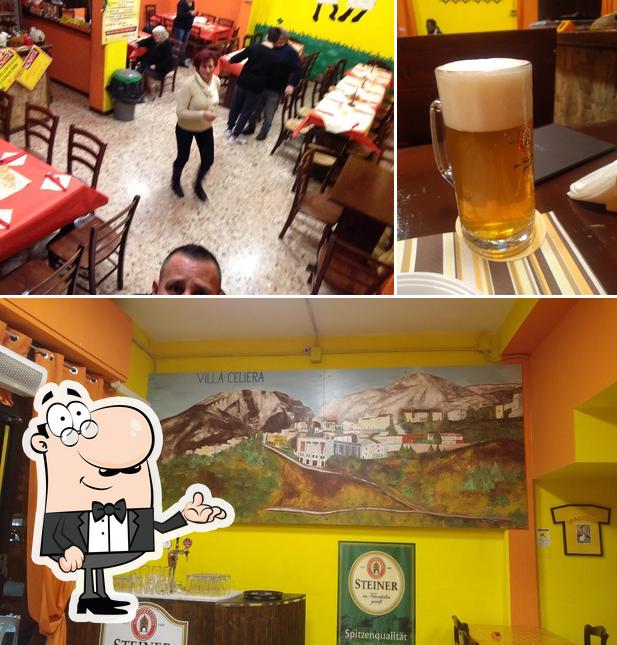 The image of La Pecora Pazza’s interior and beer