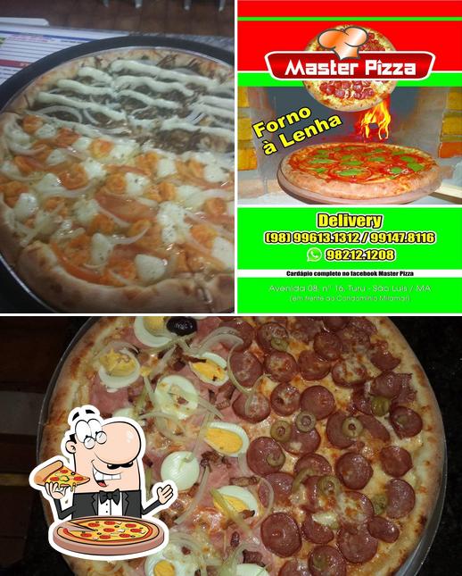 Escolha pizza no Masterpizza