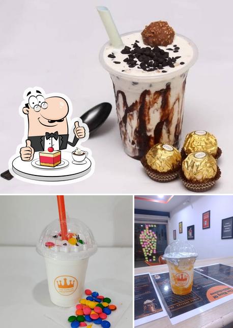 The King Of Milkshakes provides a number of sweet dishes