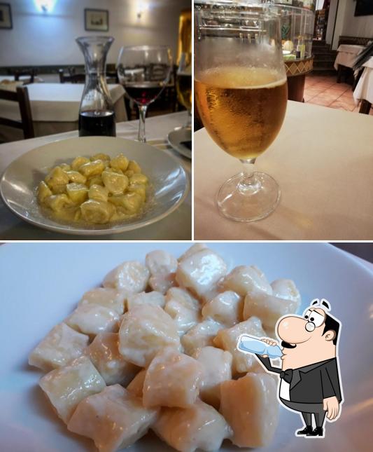 Take a look at the photo showing drink and food at Ristorante Pizzeria Orfeo Parma