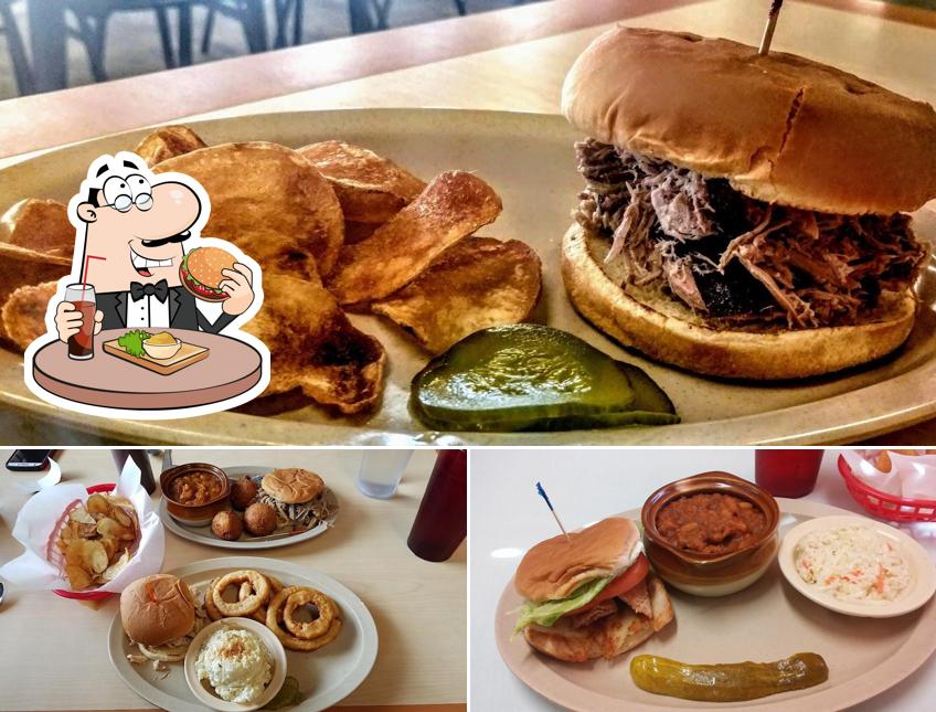 Get a burger at Lefty's Barbeque