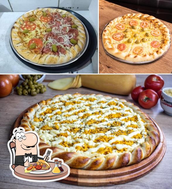 Peça diversos variedades de pizza