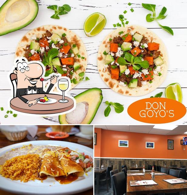 The picture of food and interior at Don Goyo's