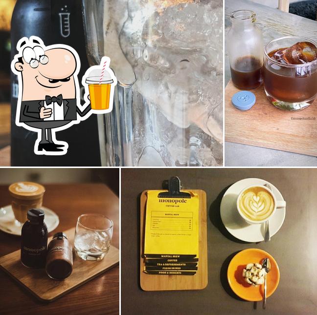Enjoy a drink at Monopole Coffee Lab