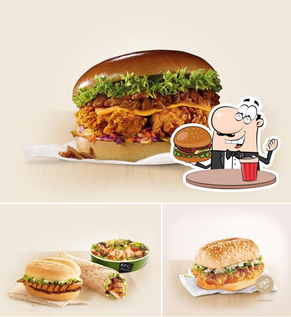 KFC’s burgers will cater to satisfy a variety of tastes