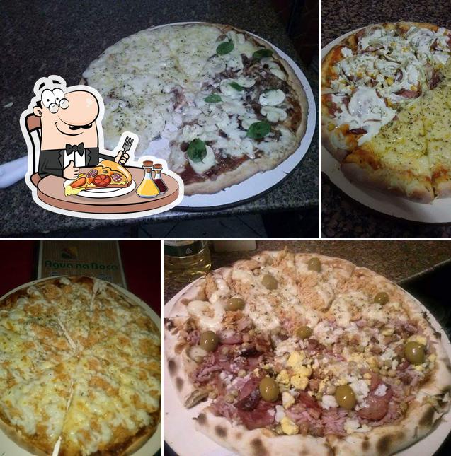 Escolha pizza no Pizzaria Água na Boca