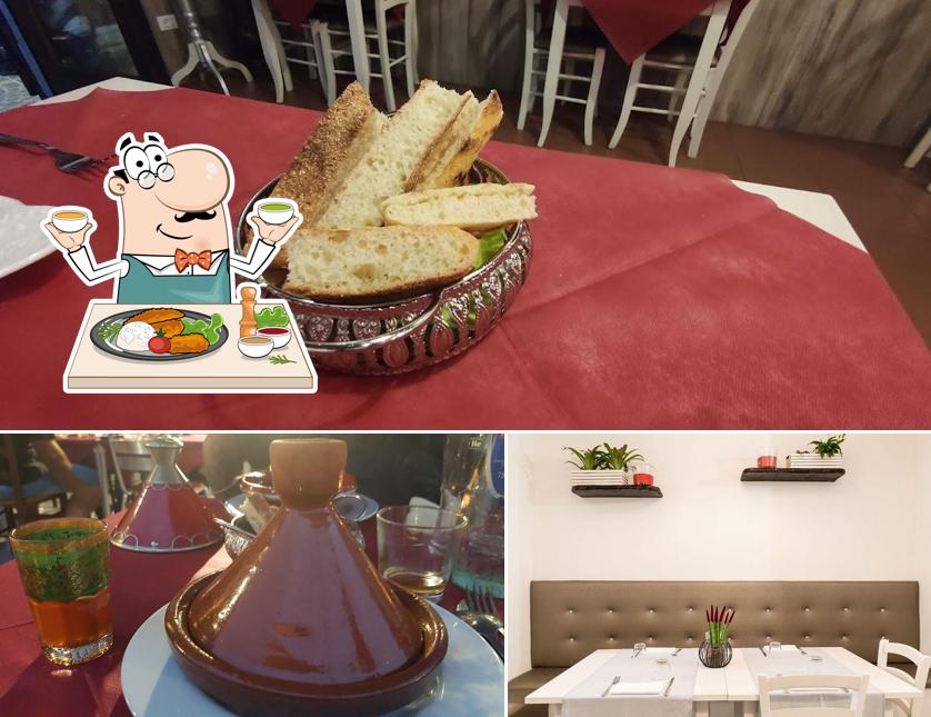 Еда и столики в Ristorante Pizzeria 2 Gusti