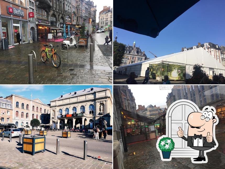 Vous pouvez prendre un bol d'air frais à l'extérieur Café de flore