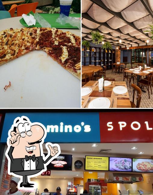 O interior do Domino's Pizza - Shopping Dom Pedro