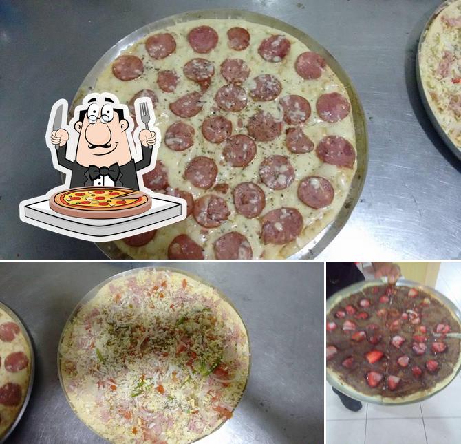 Peça pizza no planeta pizza