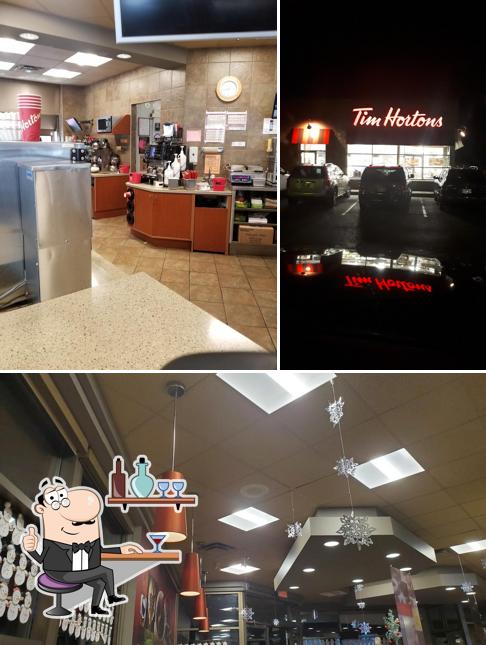 L'intérieur de Tim Hortons