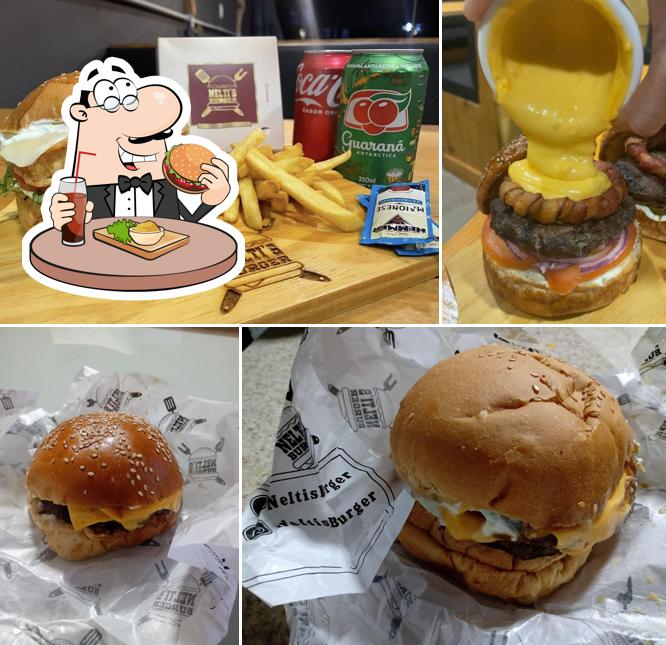 Peça um hambúrguer no Nelti's Burger