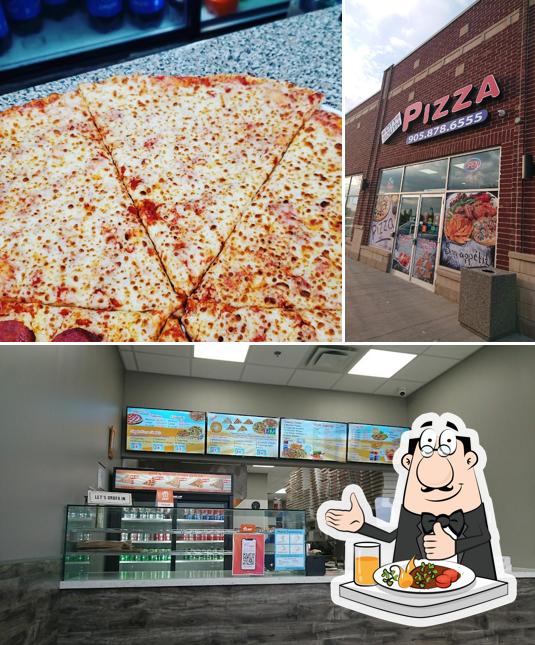 La photo de la nourriture et intérieur de City South Pizza Milton’s