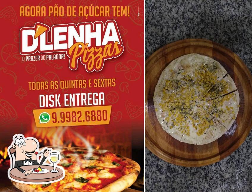 Comida em Pizza D'Lenha