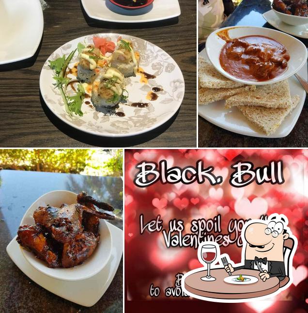 Food at Black Bull Steakhouse