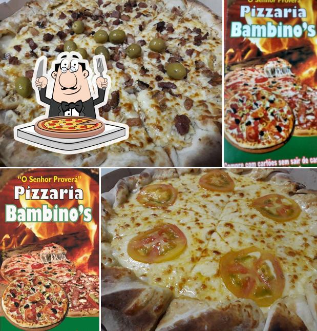 Consiga pizza no Pizzaria Bambino's