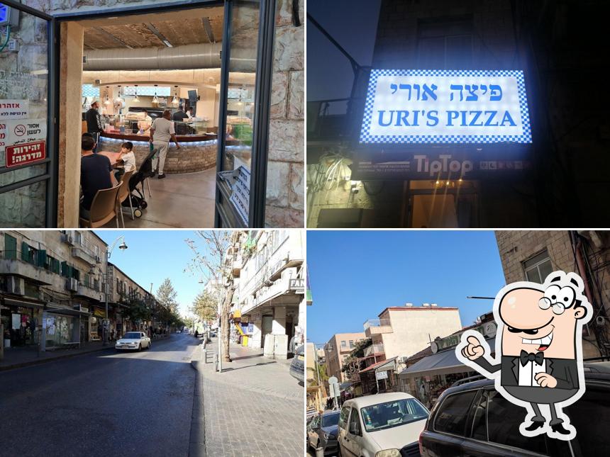 Among various things one can find interior and exterior at פיצה אורי