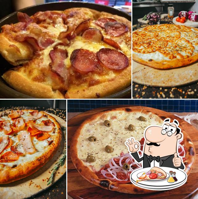 Peça diferentes estilos de pizza