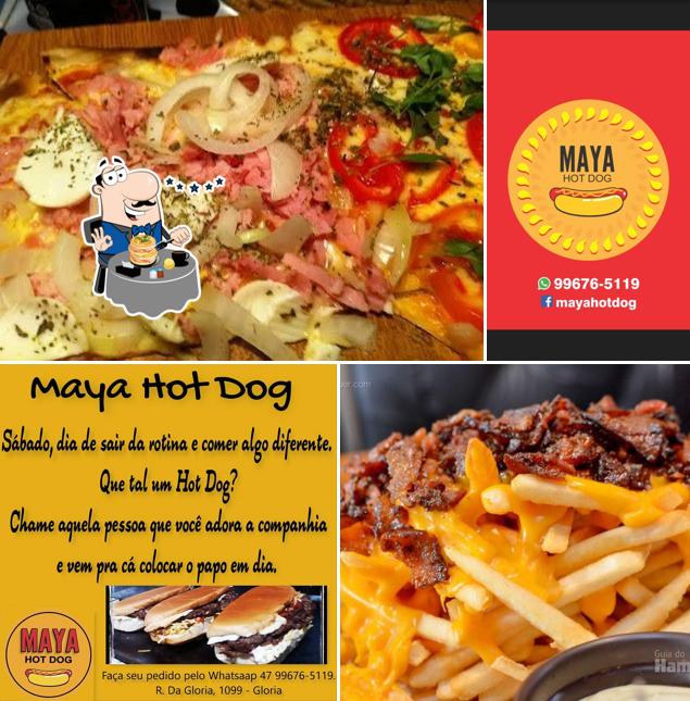 Comida em Maya Hot Dog