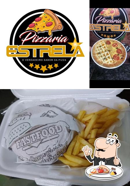 Escolha pizza no Pizzaria Estrela